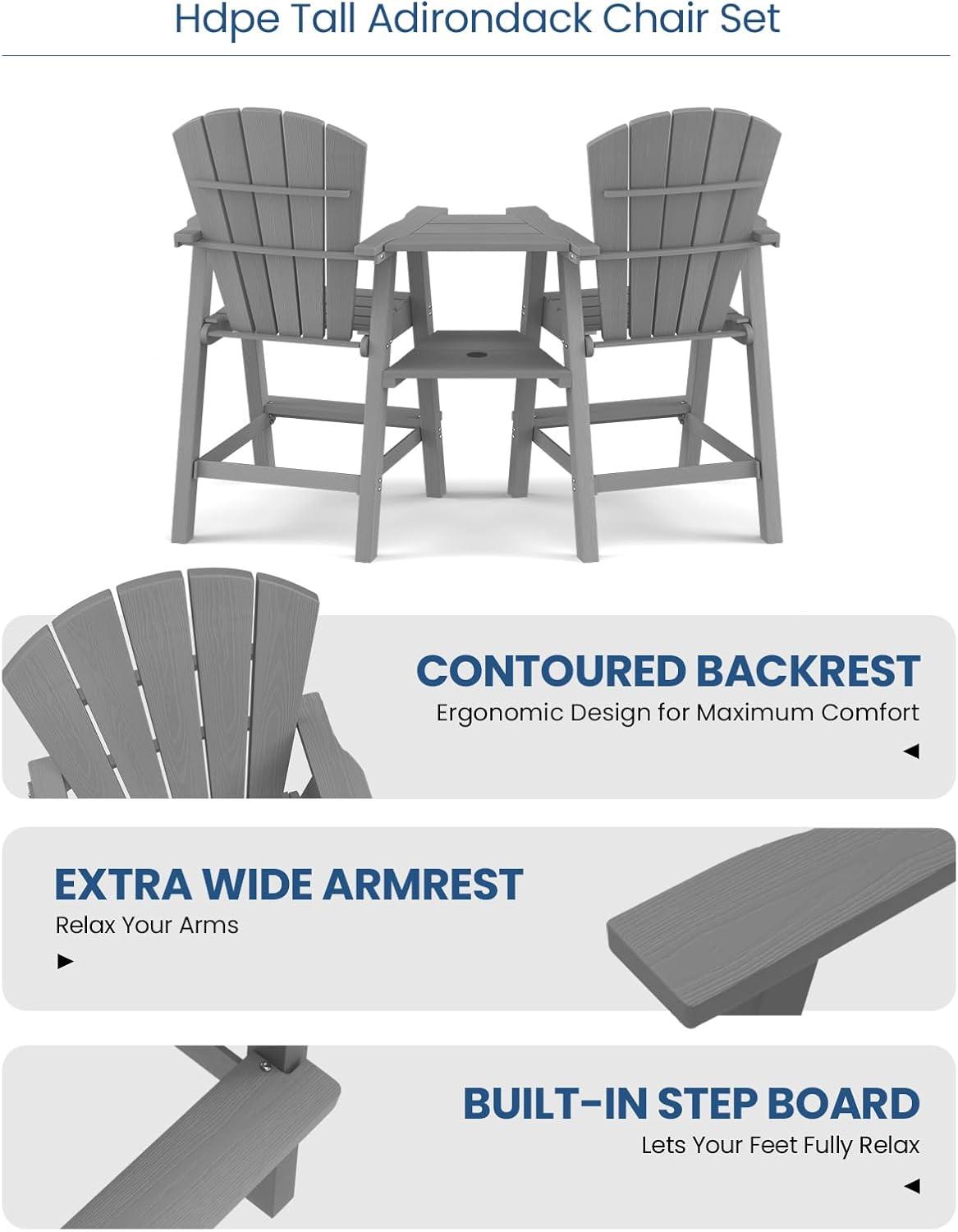 Our Honest Take on Ciokea Tall Adirondack Chairs: Comfort Meets Durability