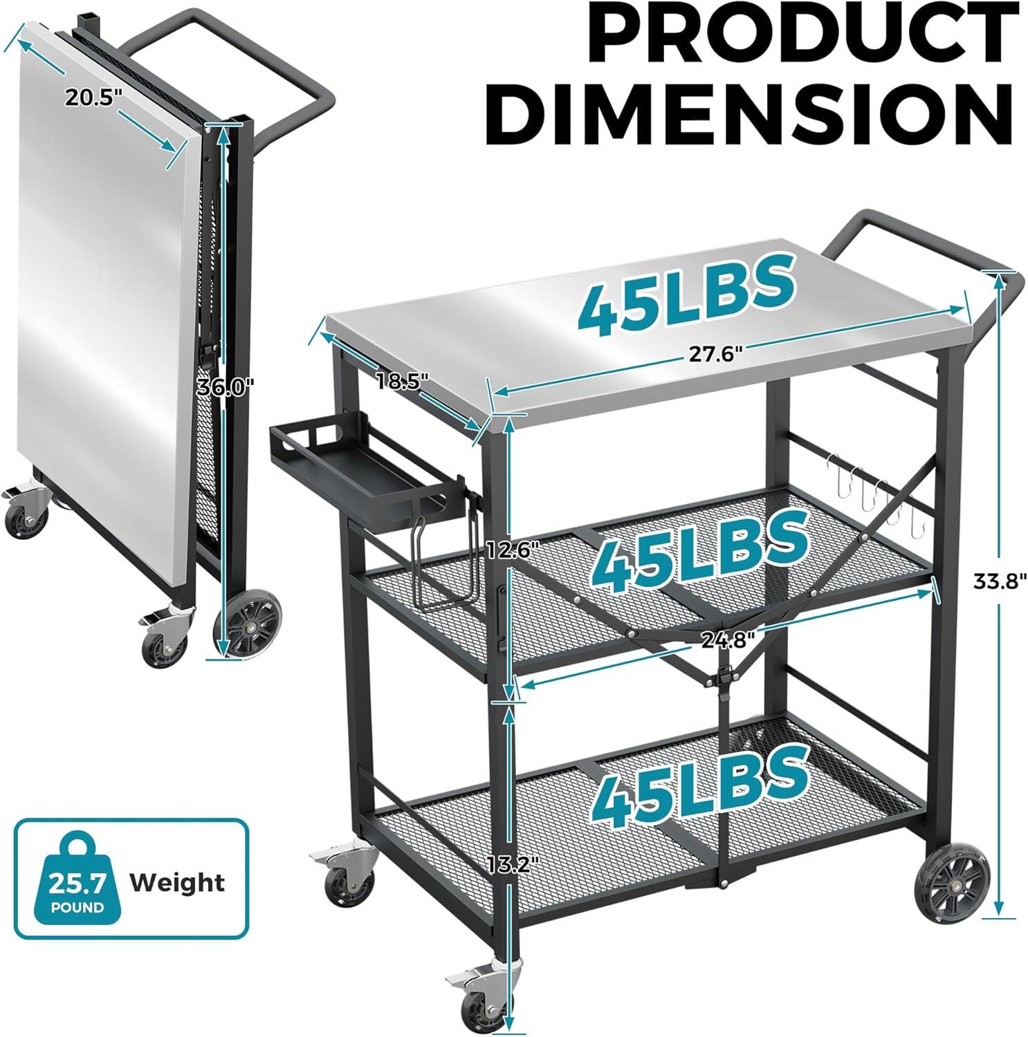 Our Take on the Ciokea Folding Grill Cart: Versatile and Portable!
