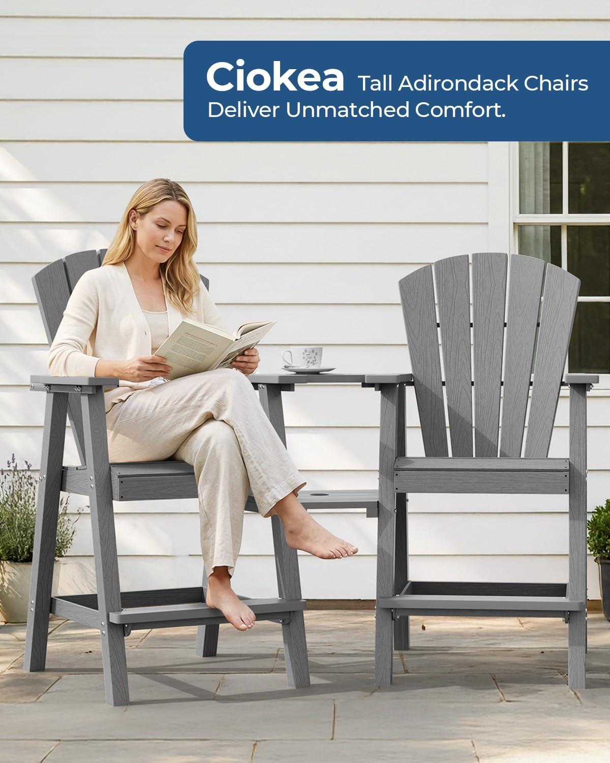 Our Honest Take on Ciokea Tall Adirondack Chairs: Comfort Meets Durability