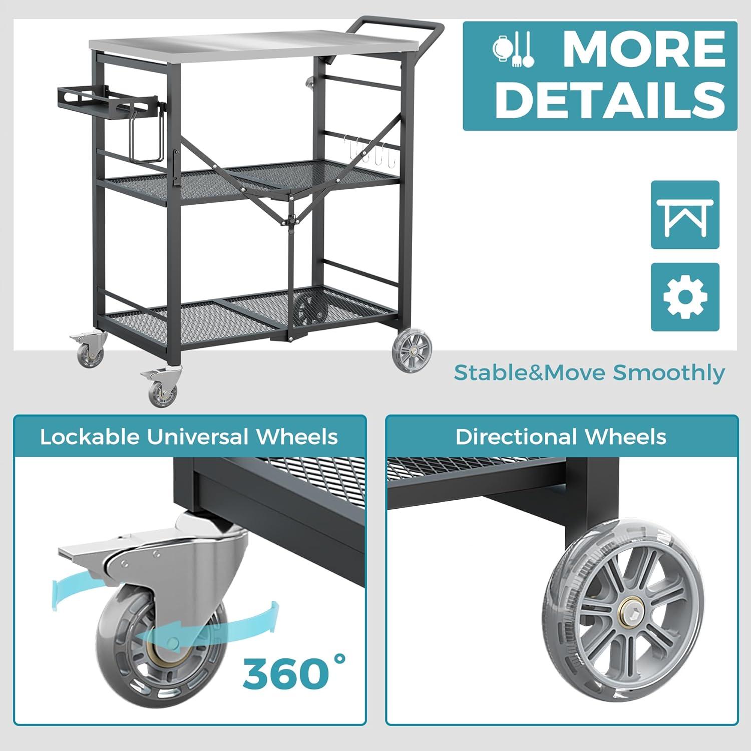 Our Take on the Ciokea Folding Grill Cart: Versatile and Portable!